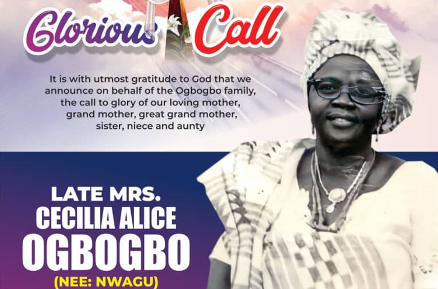 The SPSP mourns the passing of the mother of Distinguished Fellow, Prof. CBN Ogbogbo, fspsp.