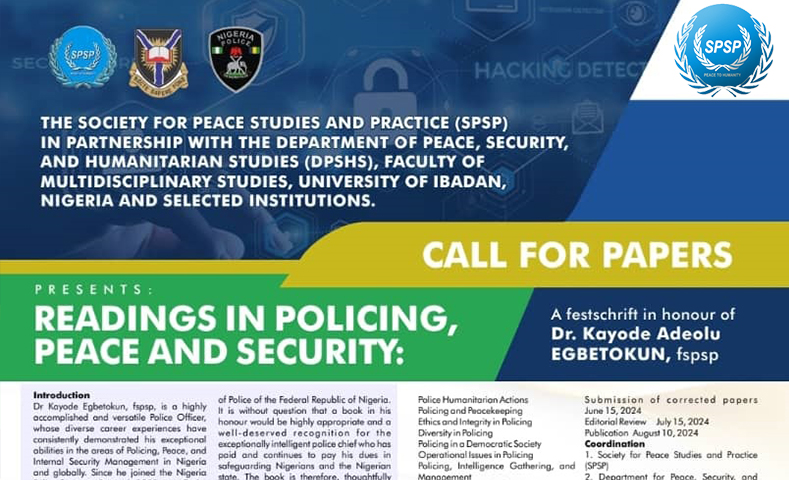 READINGS IN POLICING, PEACE AND SECURITY: A festschrift in honour of Dr. Kayode Adeolu Egbetokun, fspsp